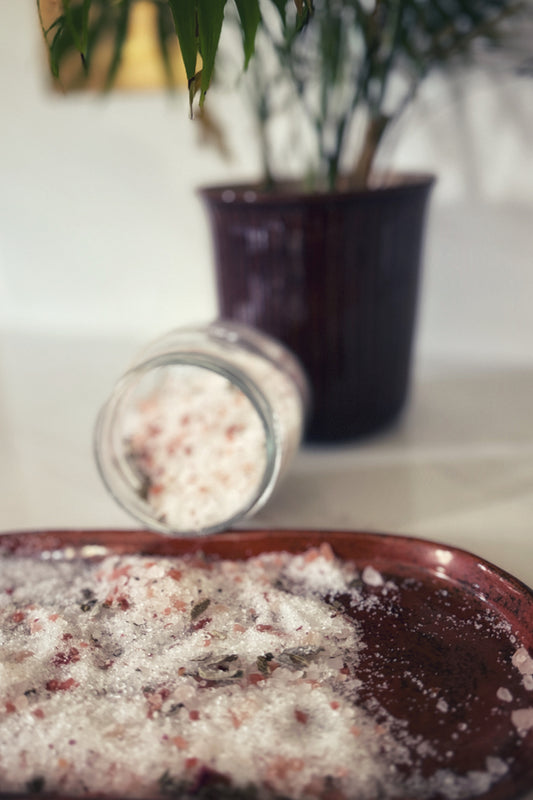 sage and  rose salt scrub north wales sauna